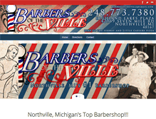 Tablet Screenshot of barbersoftheville.com